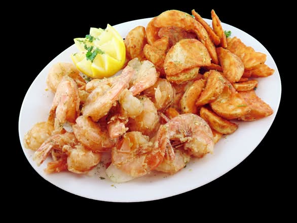 Assiette Crevettes Frites/ Fried Shrimps
