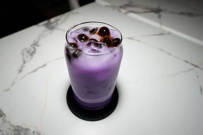 Thé aux perles au Taro -Taro Bubble Tea