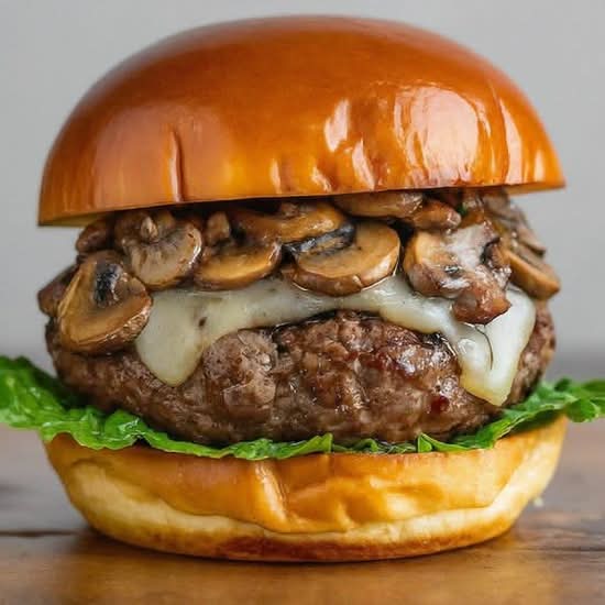 Mushroom Swiss Burger