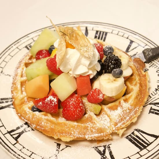 Gauffre aux fruits frais