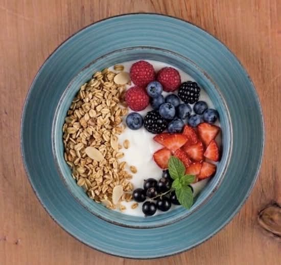 Yoghurt, Granola and Fruit Bowl