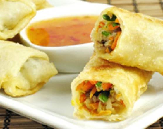 Deep Fried Spring Rolls (4pcs)(Veg)