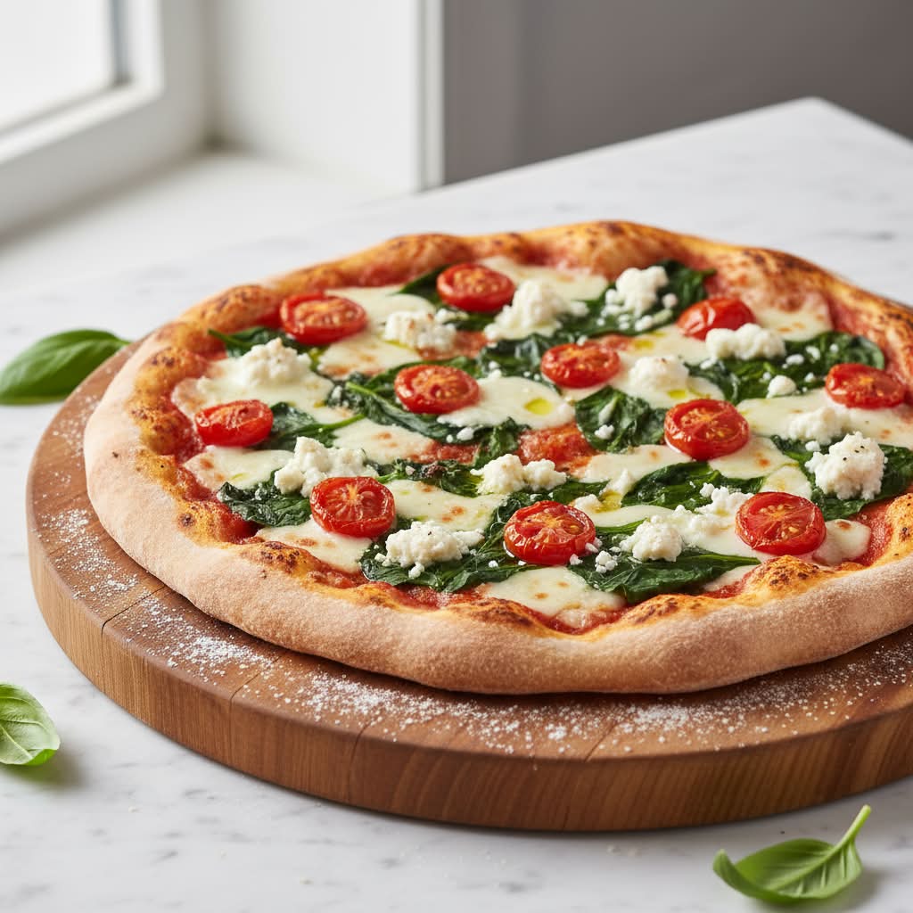 Spinach and Feta Pizza