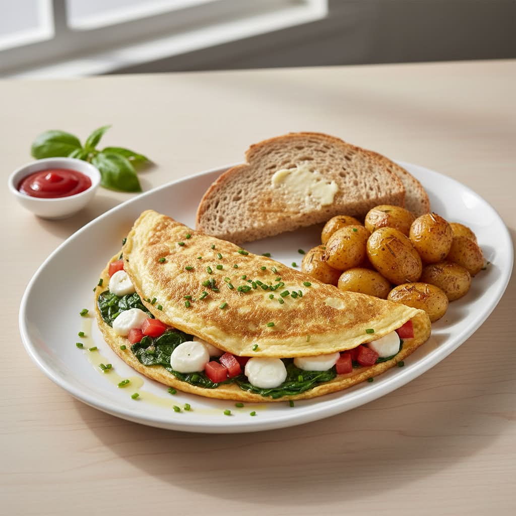 Spinach Omelette