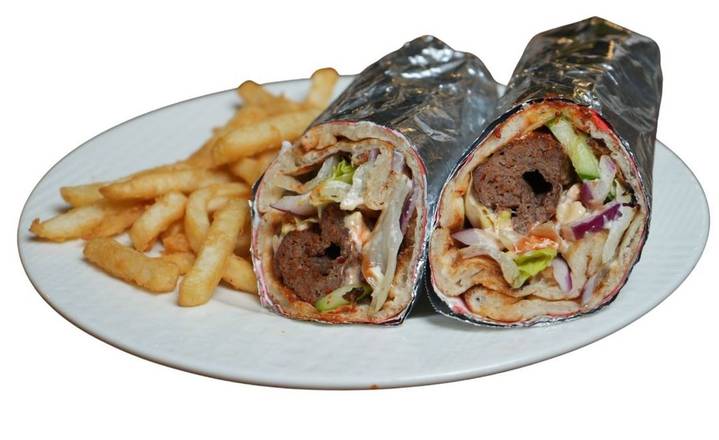 Wrap - Beef Kabab With Fries