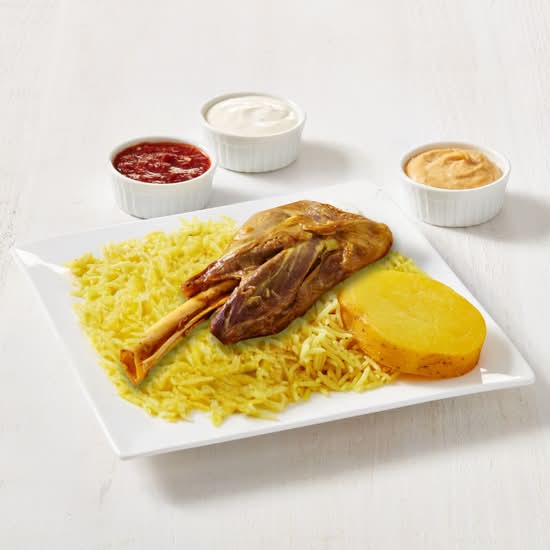 Lamb shank with Rice