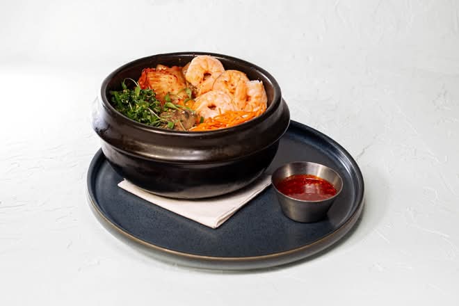 Korean Prawn Bibimbap