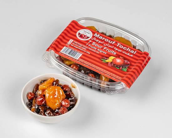 7 Sour Fruit Mix => ( Mix of Sour Cherry , Damson Plum , Apricot , Pomegranate seeds )