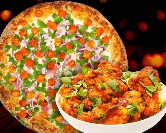 Medium Pizza and 10 Wings