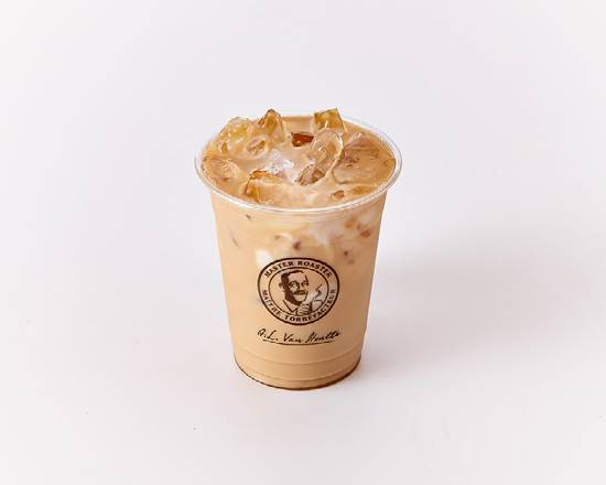 Latte lait de macadamia à la vanille sur glace / Vanilla Macadamia Milk Latte on Iced
