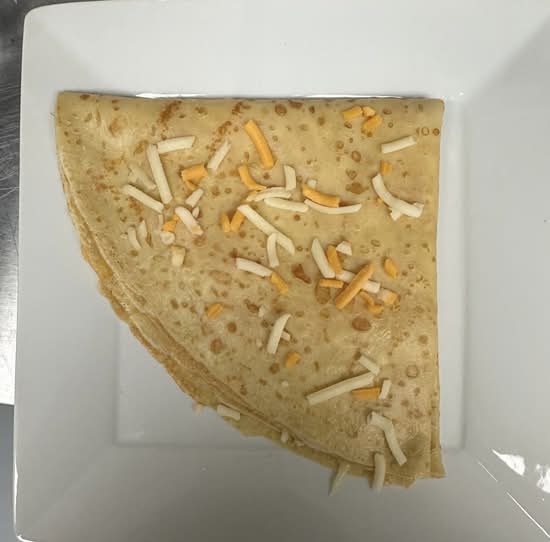 Triple cheese crepe