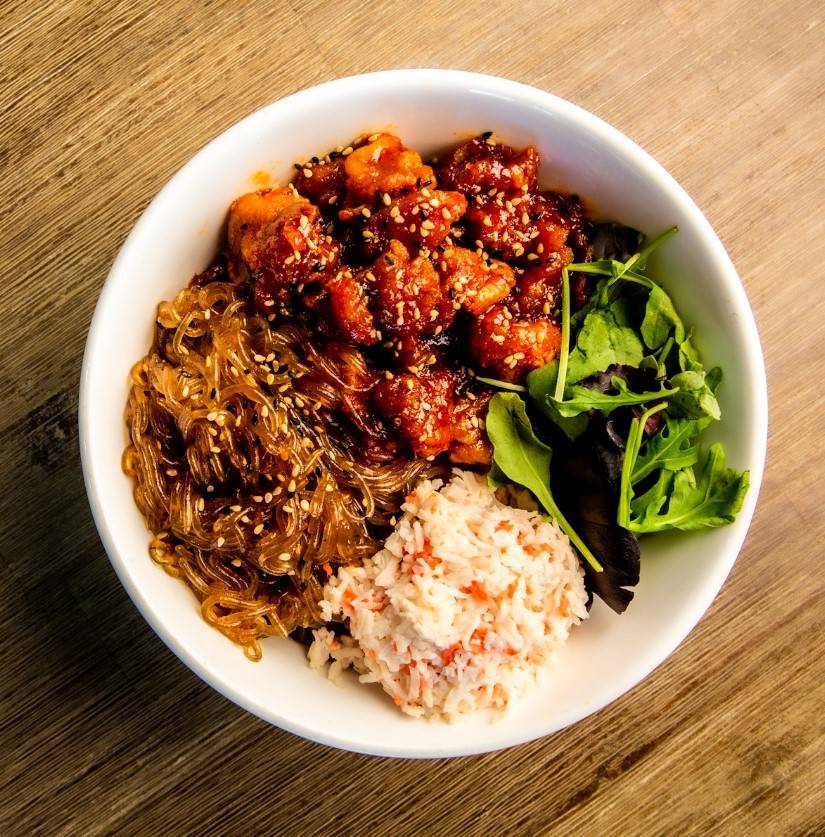 Sweet & Spicy Chicken on Rice