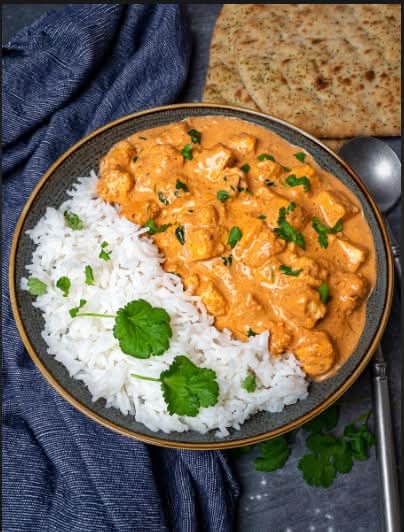 Butter Masala Bowl Paneer Indian Style