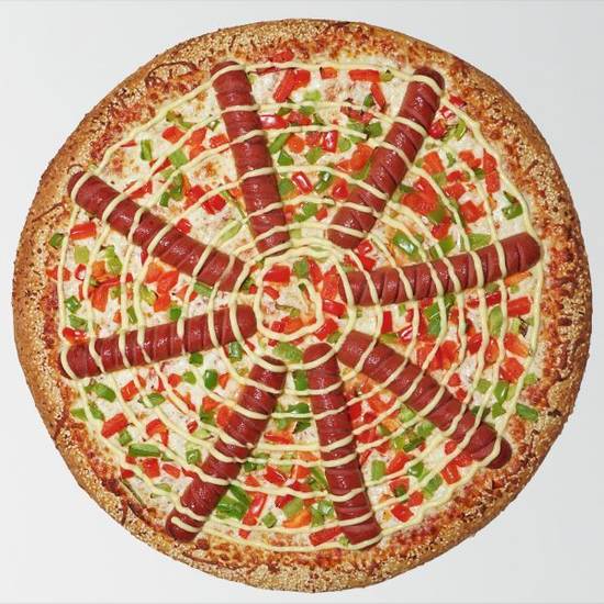 Spicy Hot Dog Pizza - Cauliflower 10"