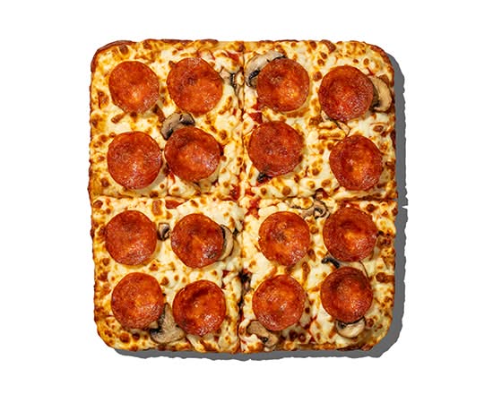 Pepperoni and Mushroom Pan Pizza
