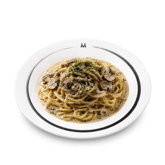 Truffle Oil Creamy Mushroom Pasta