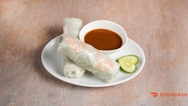 A07. Rouleaux de Printemps – au choix Crevettes, Poulet ou Porc | Fresh Spring Rolls – choice of Shrimp, Chicken or Pork | Gỏi Cuốn