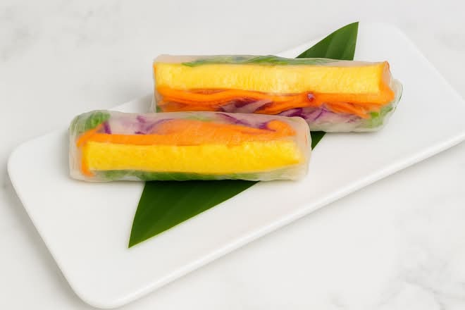 RL06.Rouleaux à l’Œuf (2 pcs) | Egg Fresh Rolls (2 pcs) | Cuốn Trứng (2C)