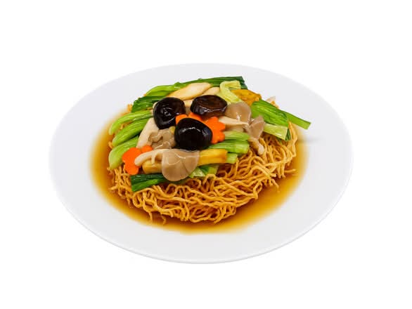 V13. Nouilles croustillantes végétariennes  | Crispy Vegetarian Noodles | Mì xào giòn chay