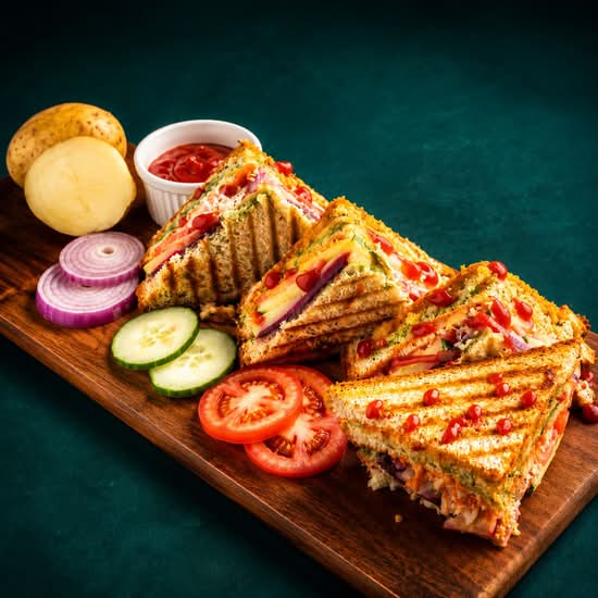 Tikki Veg Club Sandwich