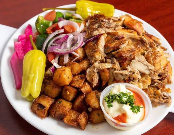 Assiette de shish taouk poulet / Shish Taouk Chicken Plate