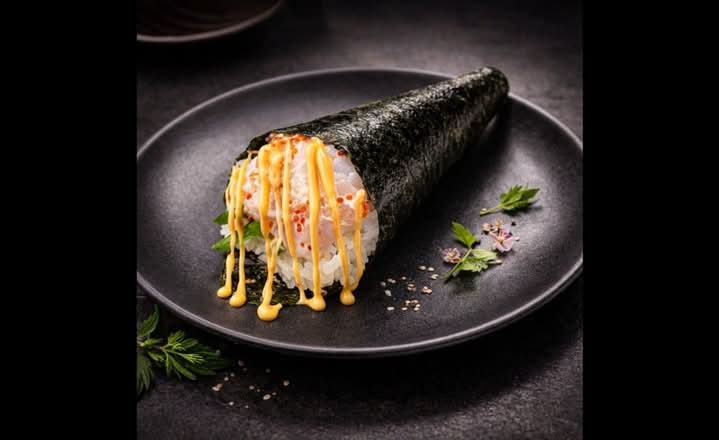Spicy Chopped Scallop Cone