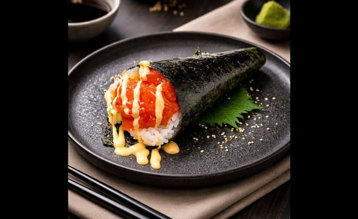 Spicy Salmon Cone