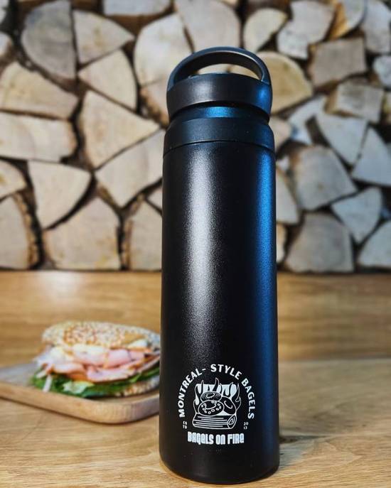 Insulated   Stainless   Steel Water   Bottle with Handle