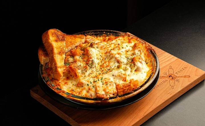 Baked Rigatoni -(Veggie/Paneer/Chicken)