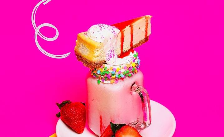 Strawberry Cheesecake Monster Shakes