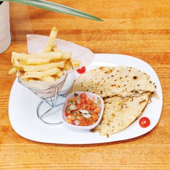 Kids Quesadilla Just Cheese with Fries