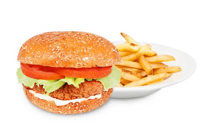 Crispy Chicken Burger - Platter