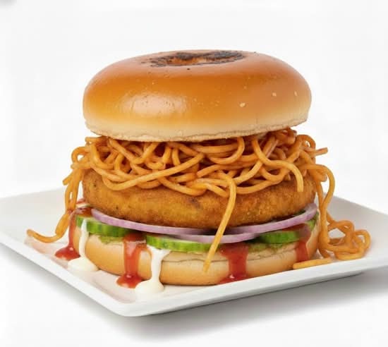 Aloo Noodle Burger