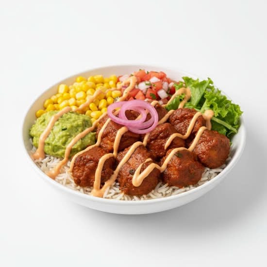 Soya Fajita Rice Bowl