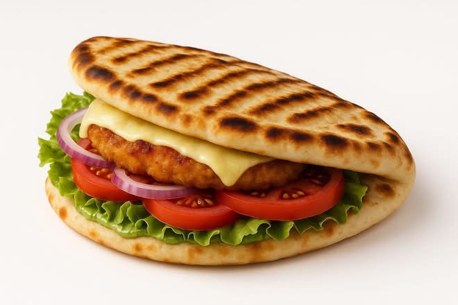Aloo Tikki Naanwich