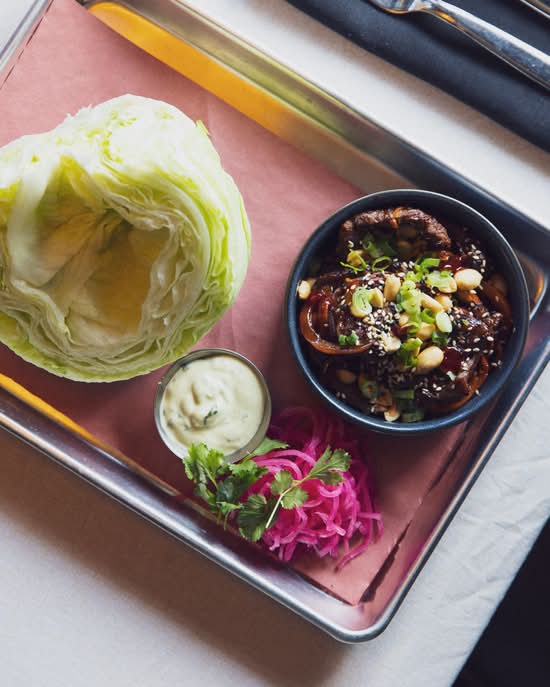Ginger Beef Lettuce Wraps