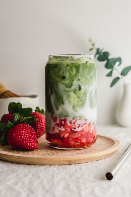 Strawberry Matcha Latte