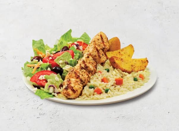 Chicken Souvlaki Meal