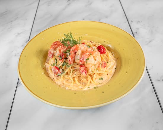 Lemon Cream Shrimp Pasta