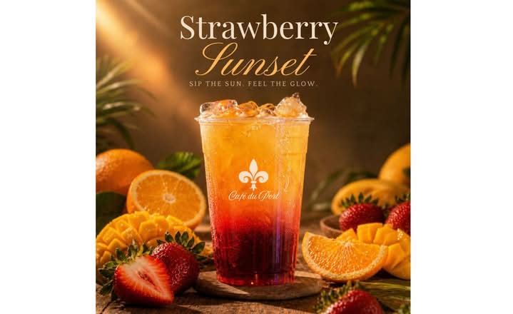 Strawberry Sunset / Coucher de soleil aux fraises