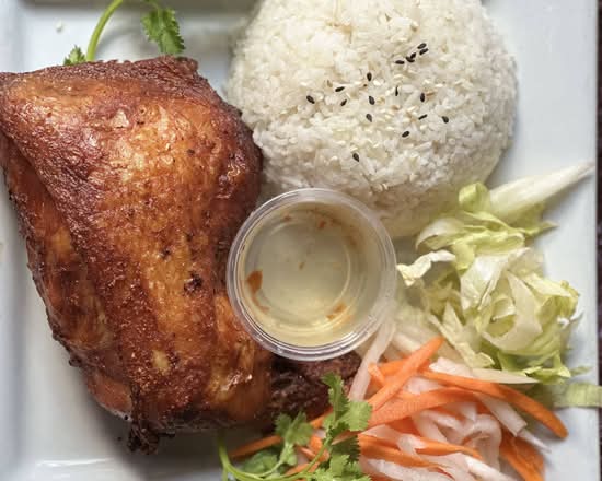 1/4 poulet frit