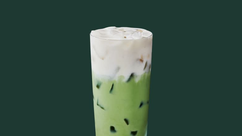 Matcha glacé protéiné crème à la banane