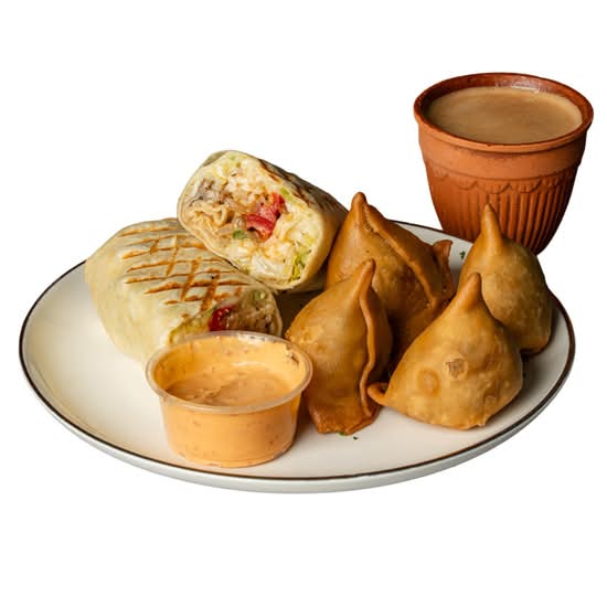CHICKEN WRAP CHAI COMBO