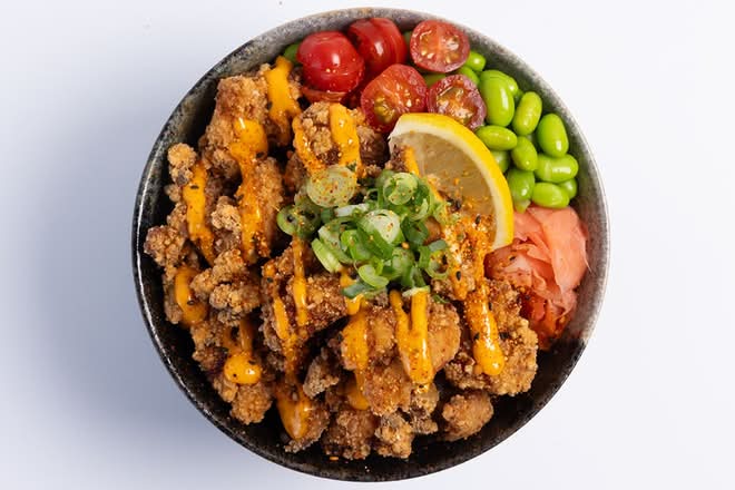 Karaage (Japanese Fried Chicken) Rice Bowl