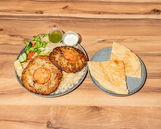 Halal Beef Chapli Kebab Meal (2 pcs)