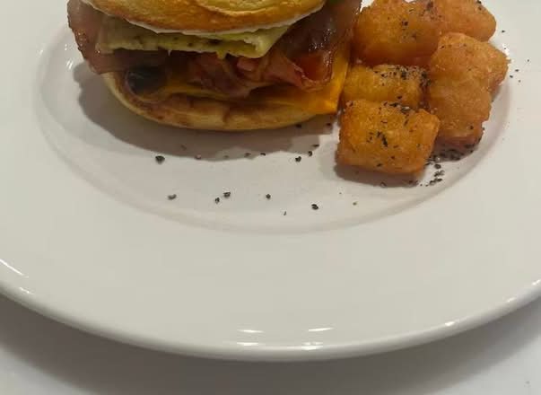 Fluffy Sandwich Bacon Pancakes