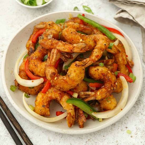 Deep-Fried Spicy Tiger Prawn