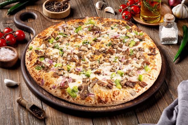 Large Philly Steak Pizza