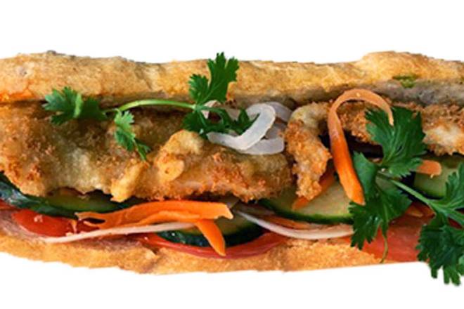 63.  Fried Chicken Banh Mi