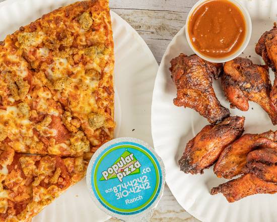 Small Pizza & 8 Wings Combo